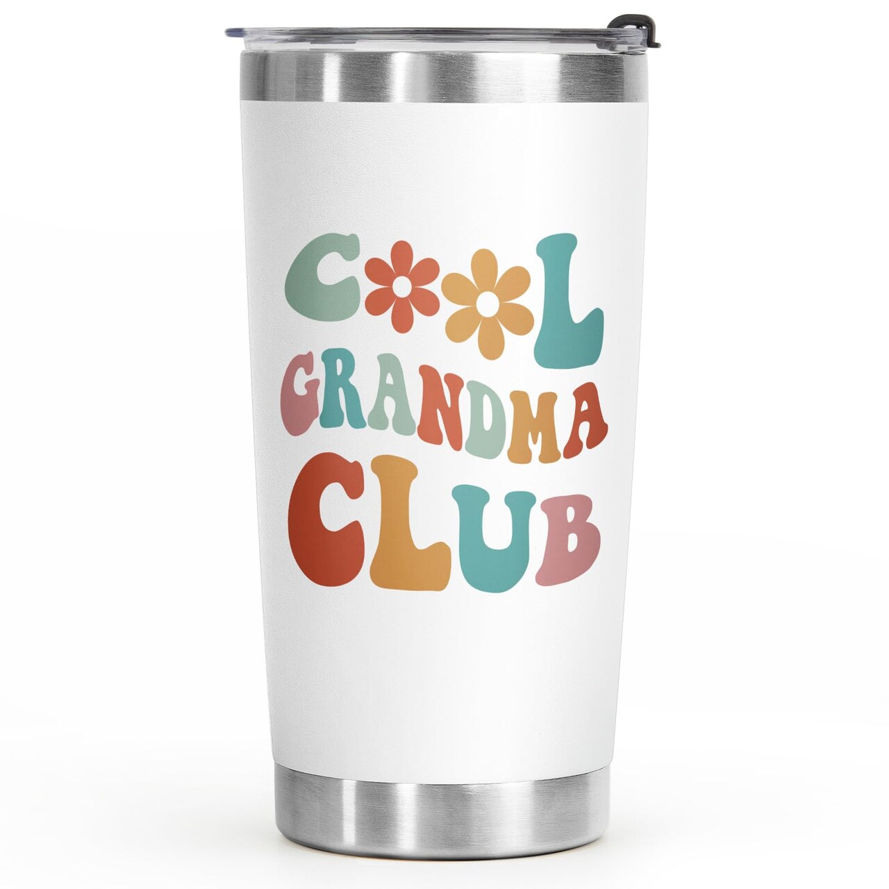 Aurahouse Mothers Day Grandma Gifts-Cool Grandmas Club Tumbler 20oz, Birthday Gifts for New Grandmas, First Time Grandma-to-be, Nana, Mimi, Gigi Christmas Coffee Cup